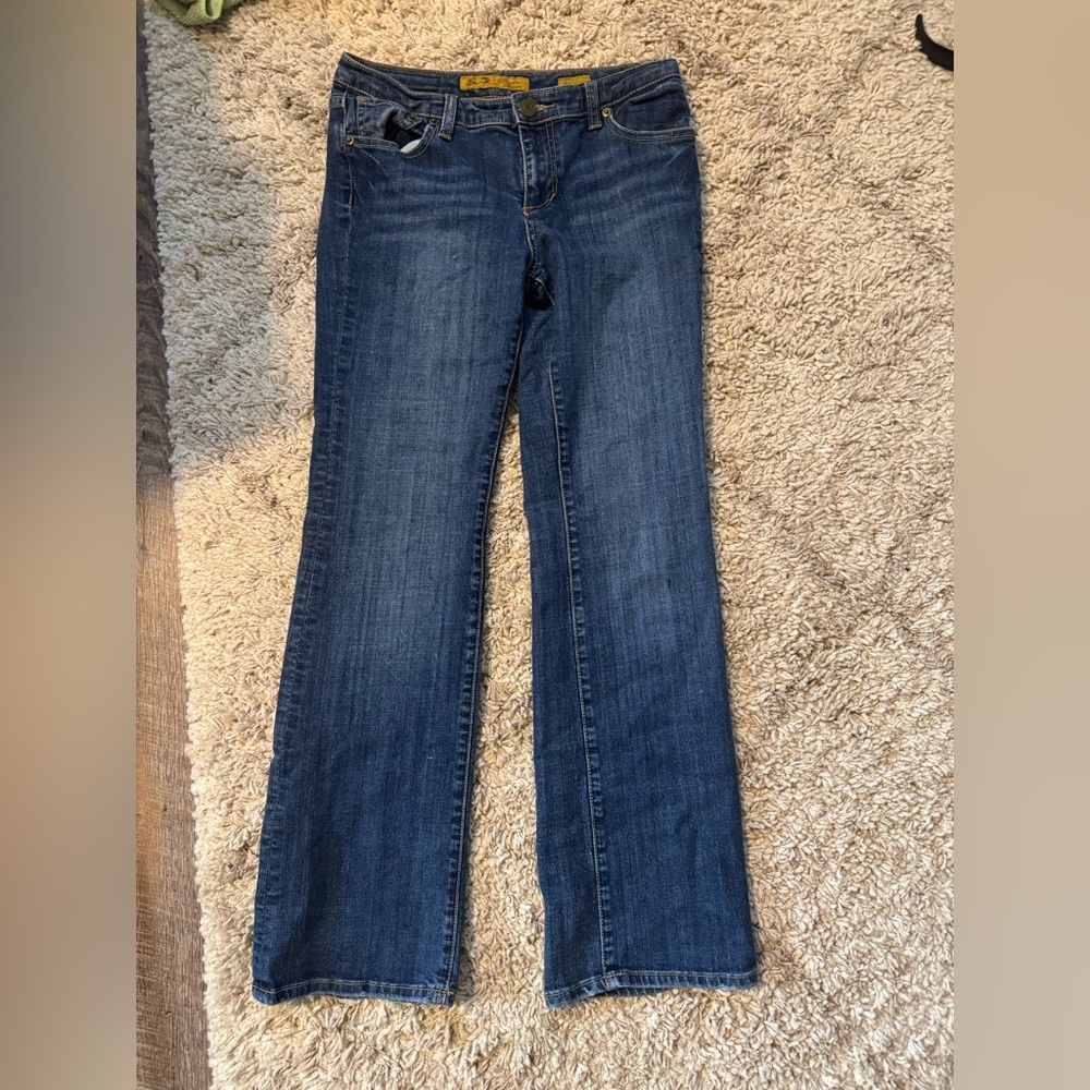Seven7 Blue flare Cut Jeans